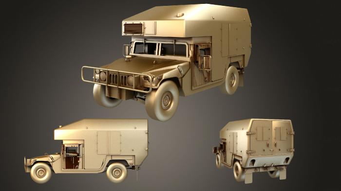 نموذج ثلاثي الأبعاد لآلة CNC السيارات والنقل سيارة إسعاف HMMWV